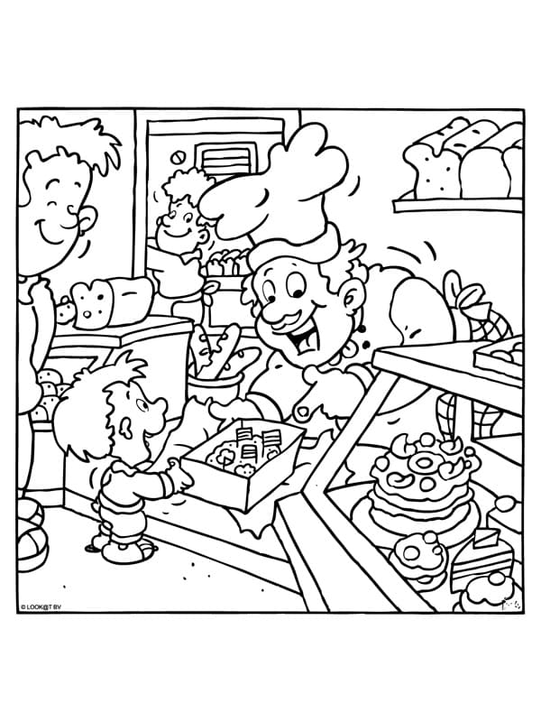 Dessin de Boulanger coloring page