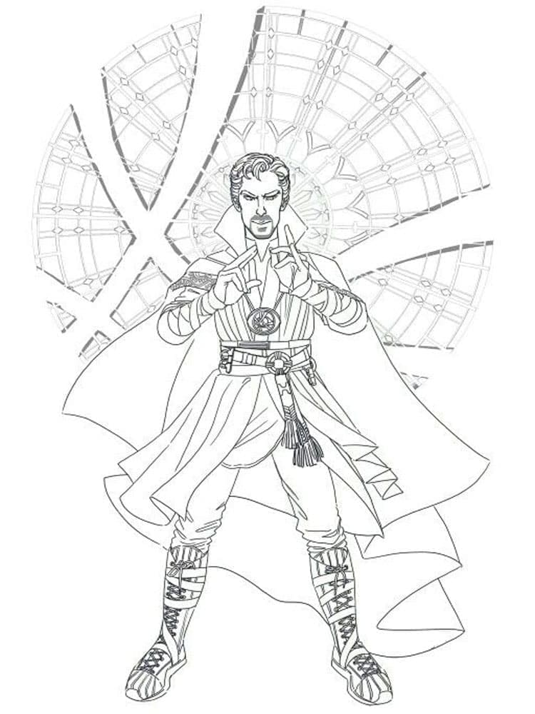 Dessin de Doctor Strange coloring page