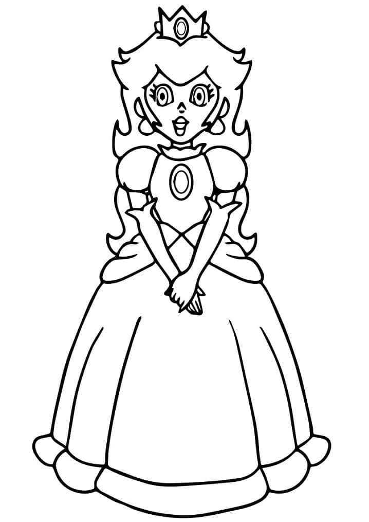 Dessin de Princesse Peach Gratuit coloring page