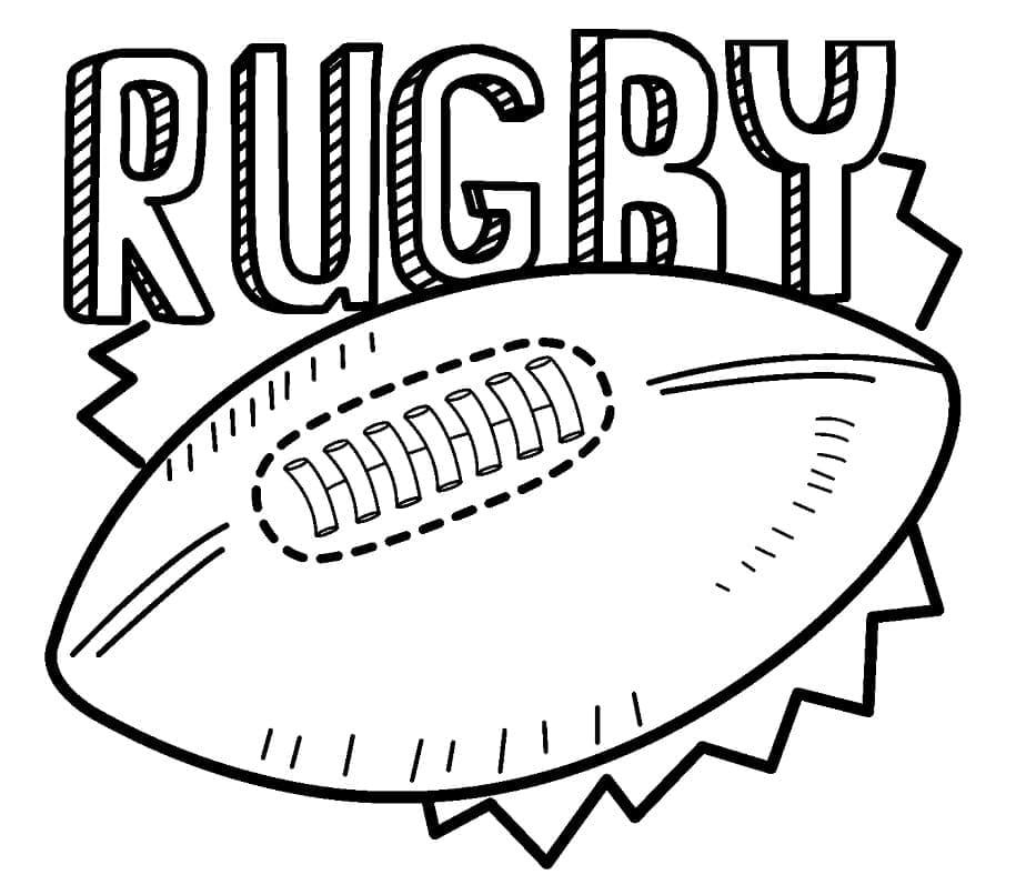 Dessin de Rugby coloring page