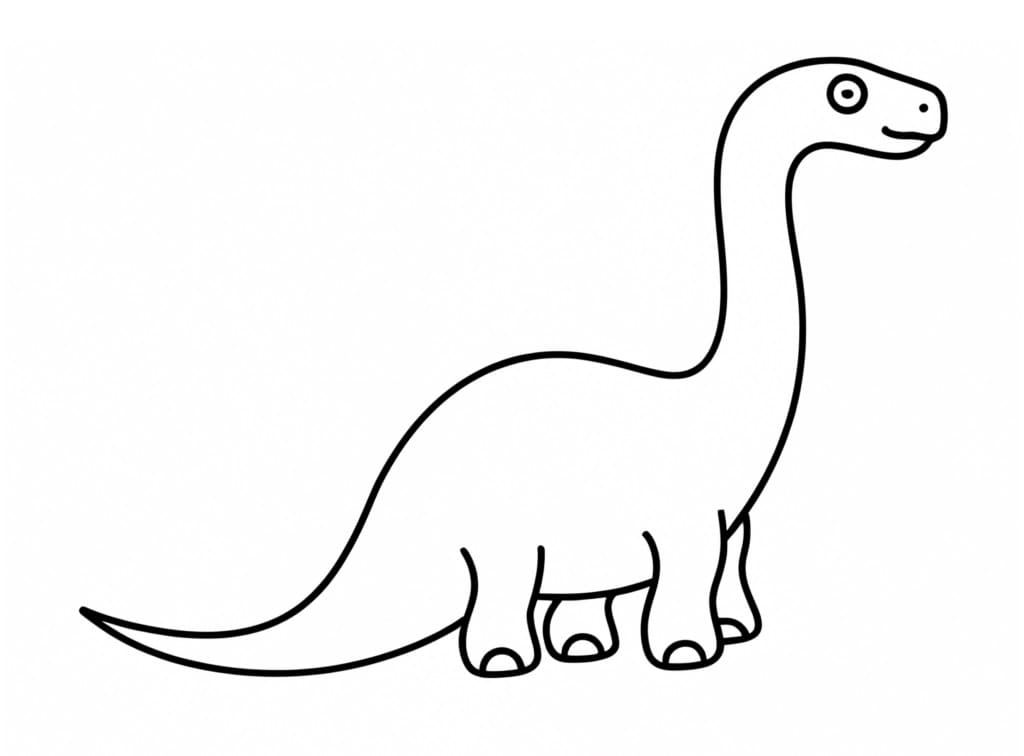 Diplodocus Facile coloring page