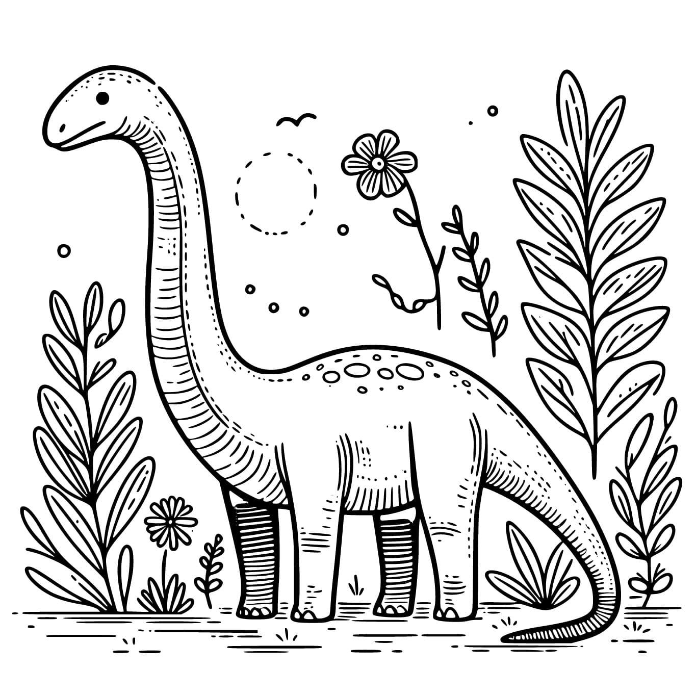 Diplodocus Gratuit coloring page