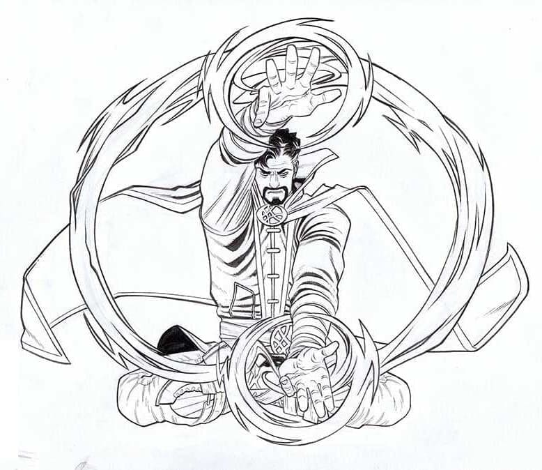 Doctor Strange Gratuit coloring page