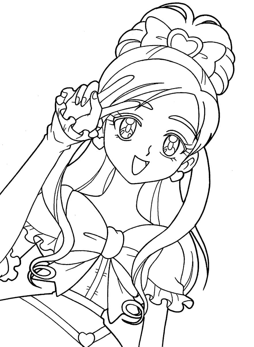 Fille de Force Girl coloring page