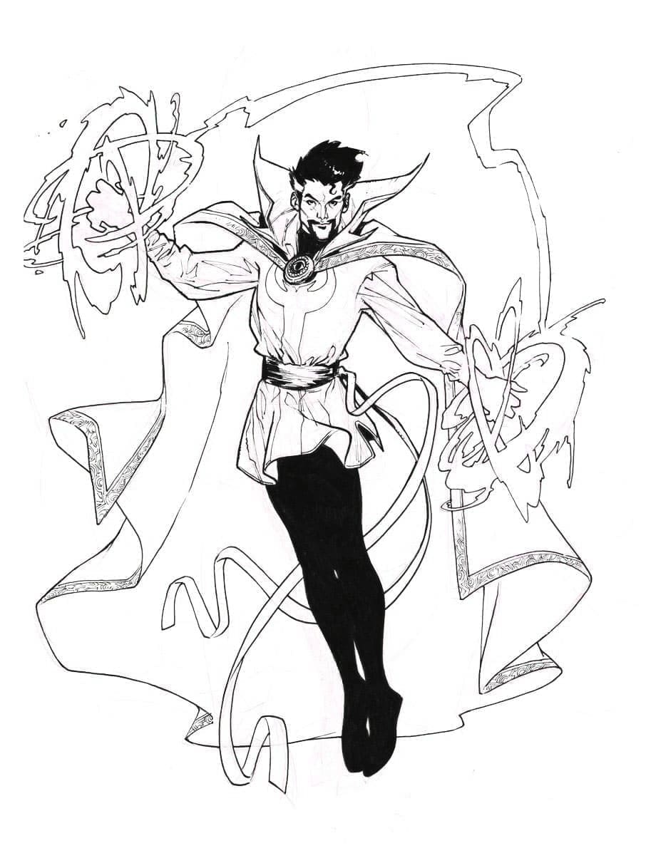 Génial Doctor Strange coloring page