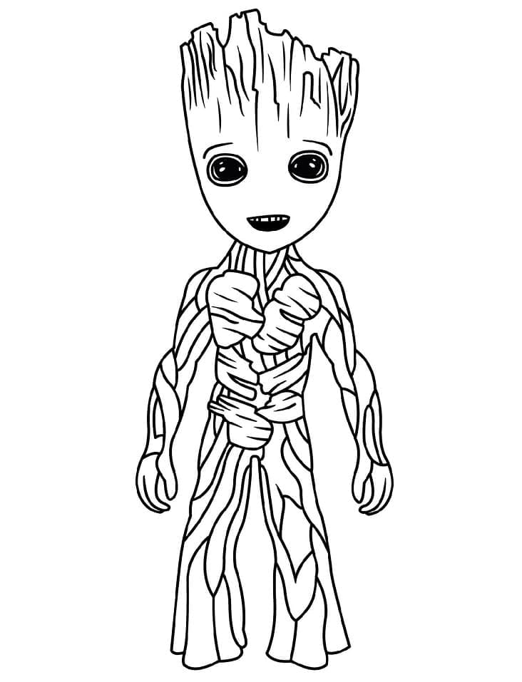 Groot Mignon coloring page