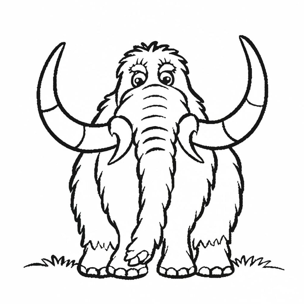 Image de Mammouth coloring page