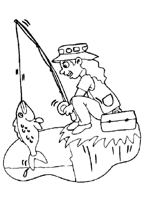 Image de Pêche coloring page