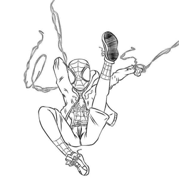 Incroyable Miles Morales coloring page