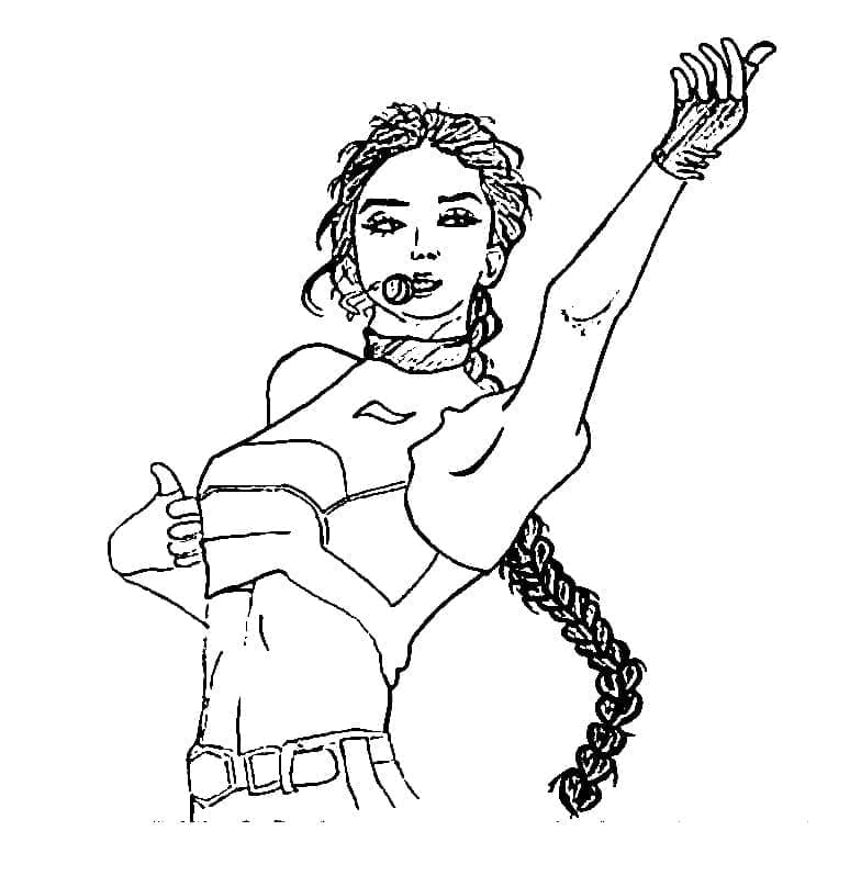 Jennie coloring page