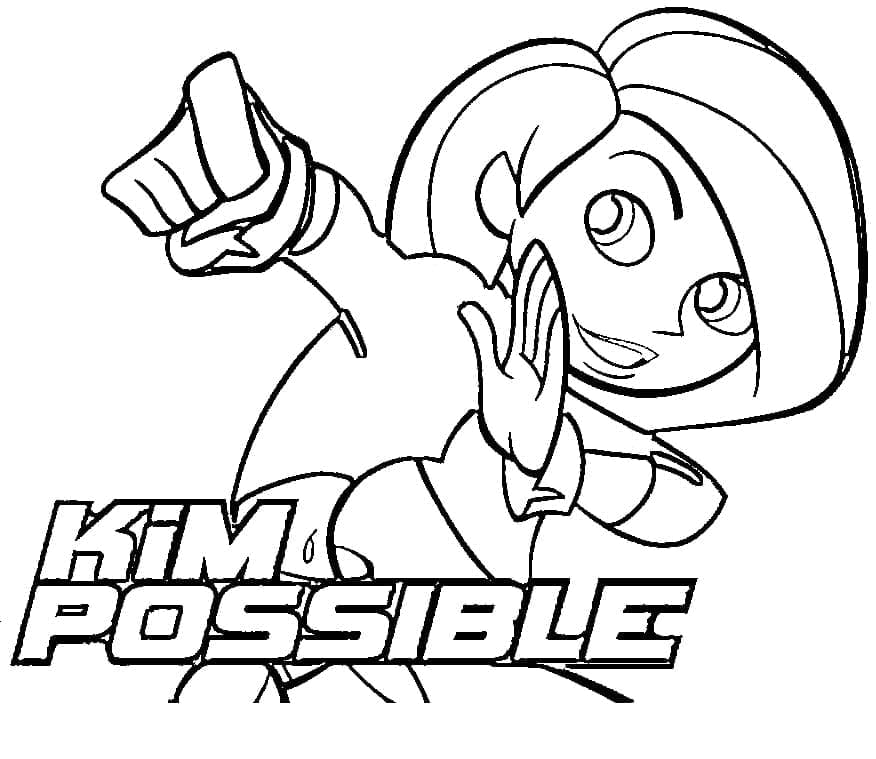 Kim Possible 1 coloring page