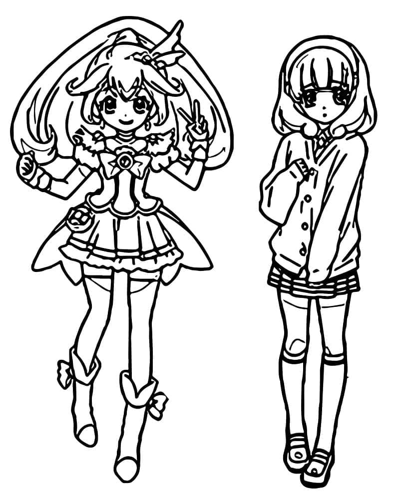 Kise Yayoi dans Glitter Force coloring page
