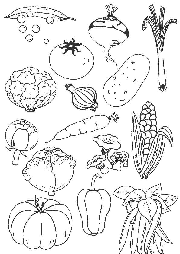 Légumes 1 coloring page