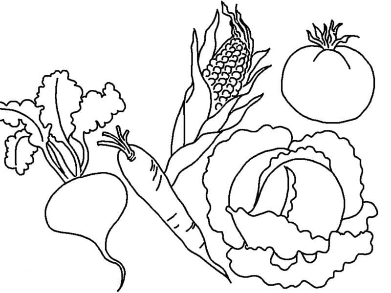 Légumes Frais coloring page