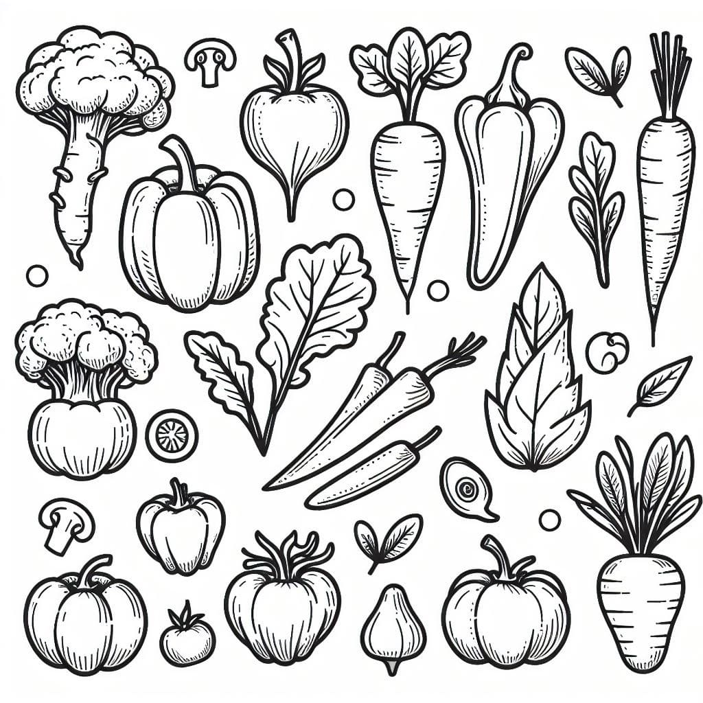 Légumes Imprimables Gratuitement coloring page