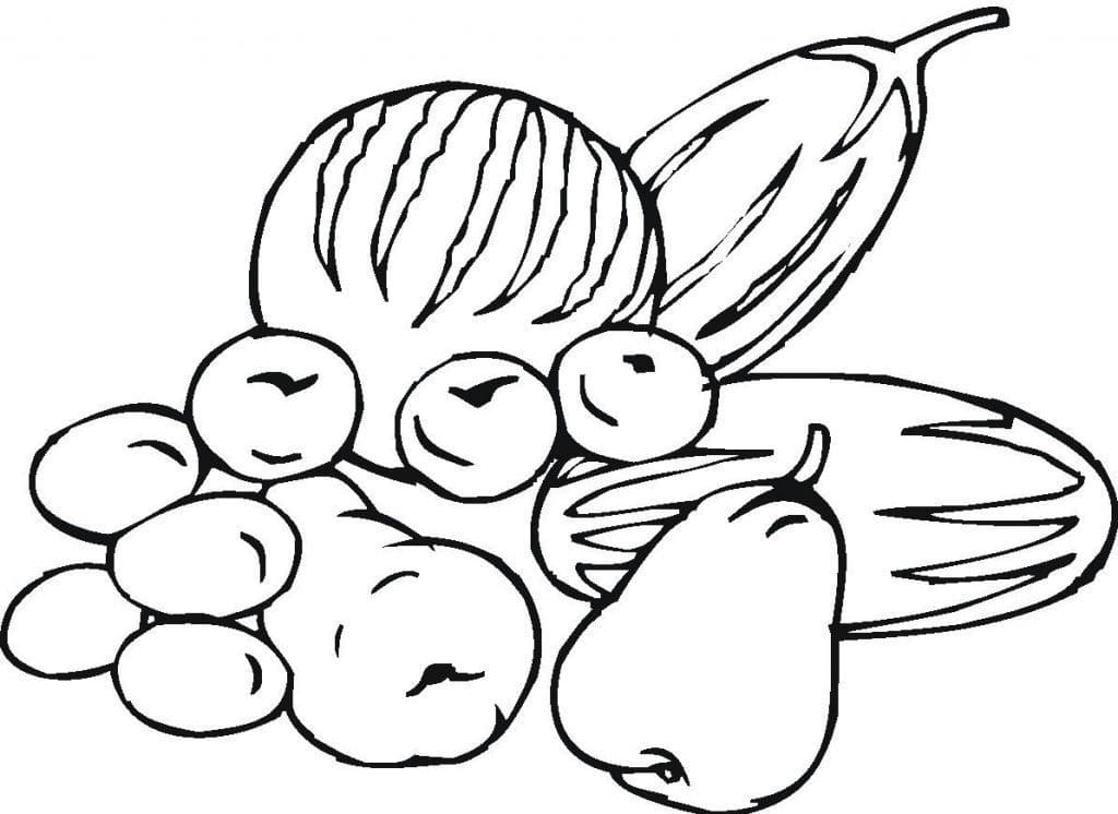 Légumes Pour les Enfants coloring page