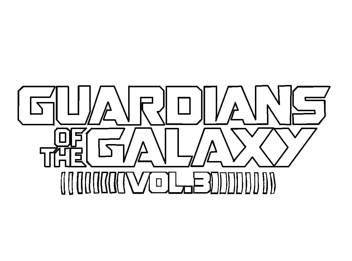 Les Gardiens de la Galaxie Vol 3 coloring page