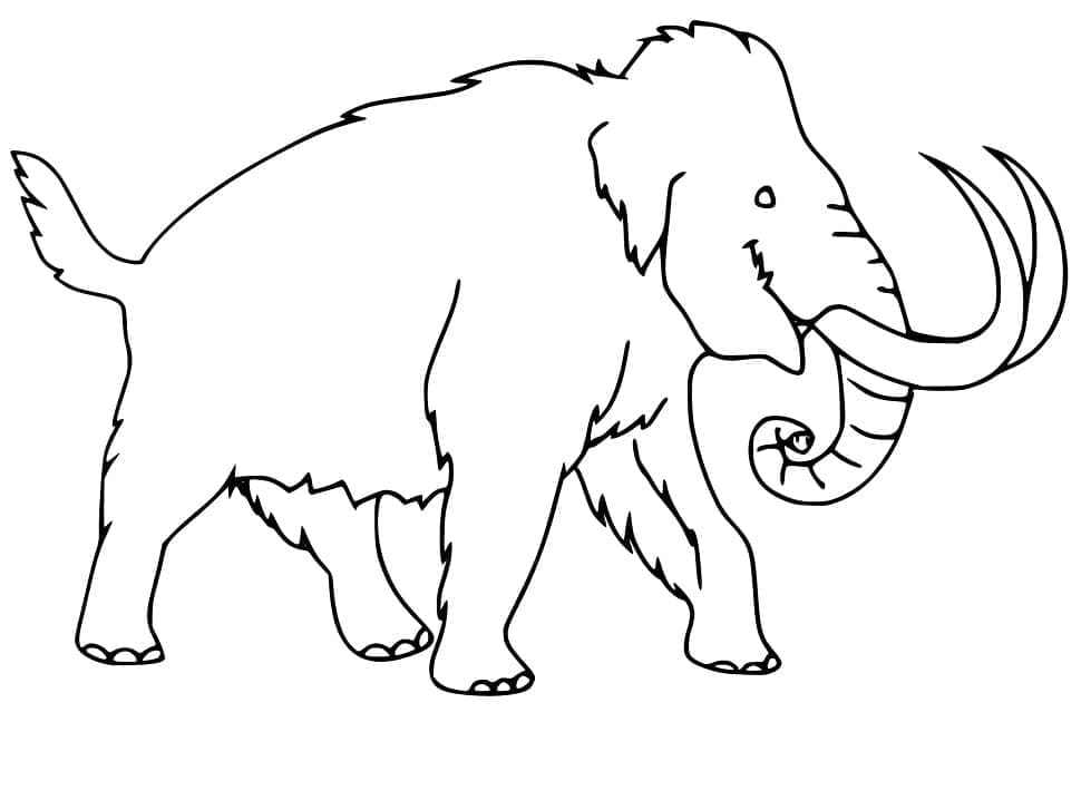 Mammouth 2 coloring page