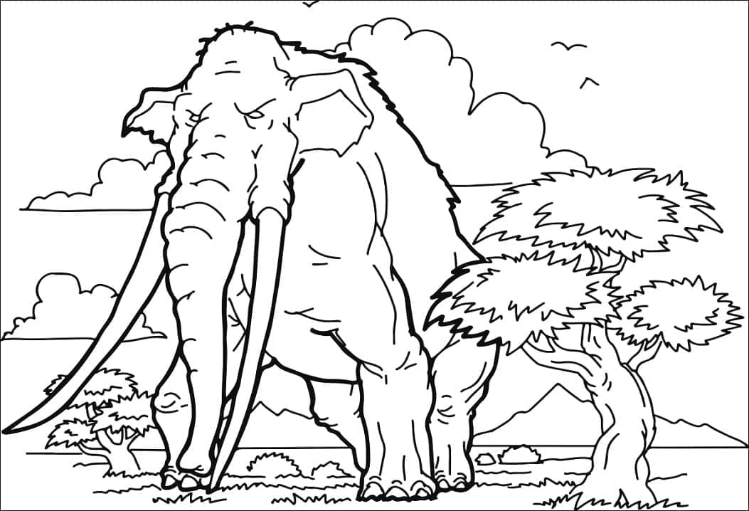 Mammouth Géant coloring page