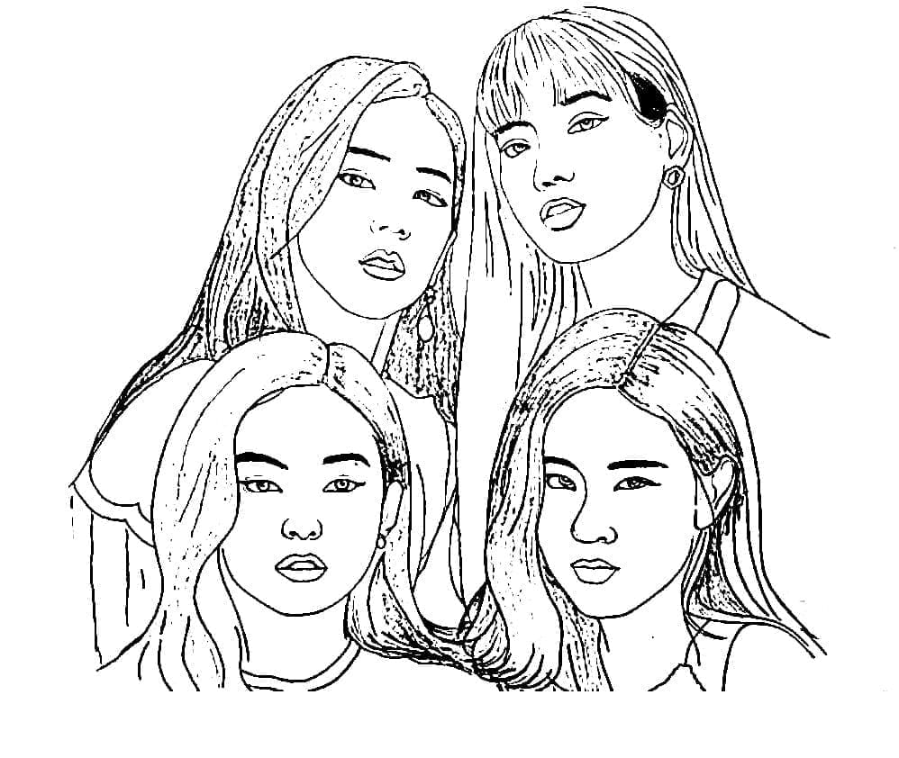 Coloriage Les Membres De Blackpink T l charger Et Imprimer Gratuit 