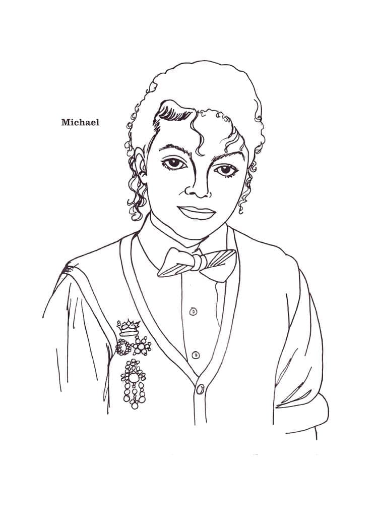 Michael Jackson 1 coloring page