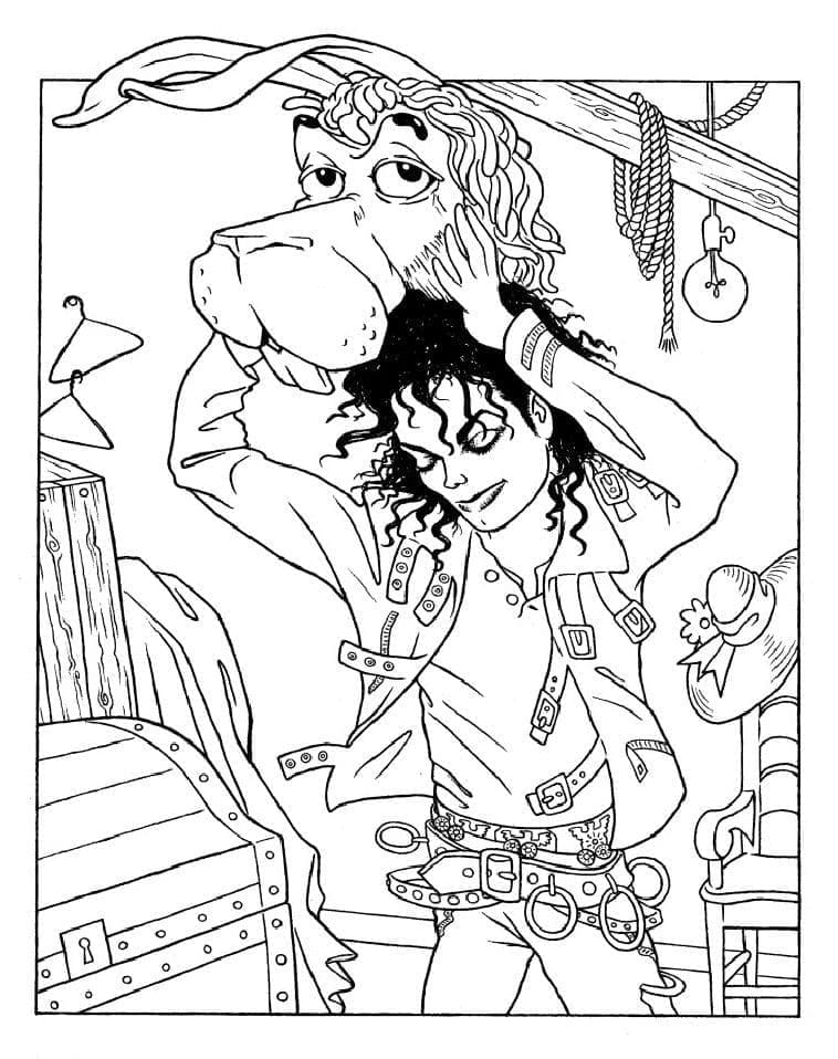 Coloriage Dessin Gratuit De Michael Jackson T l charger Et Imprimer 