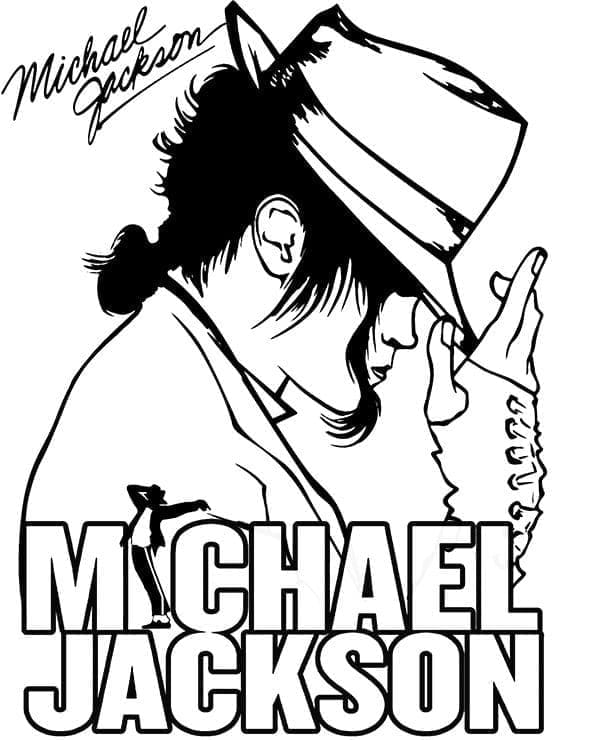 Coloriage Michael Jackson 8