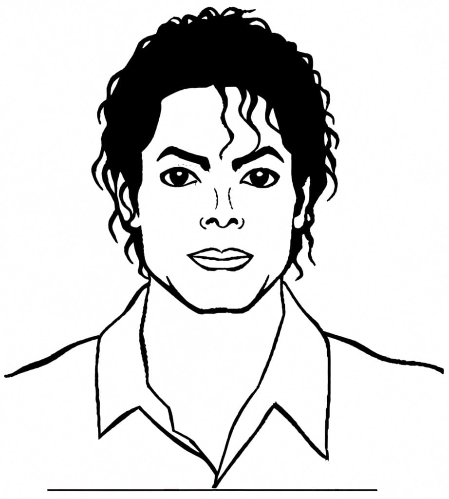 Coloriage Michael Jackson 9