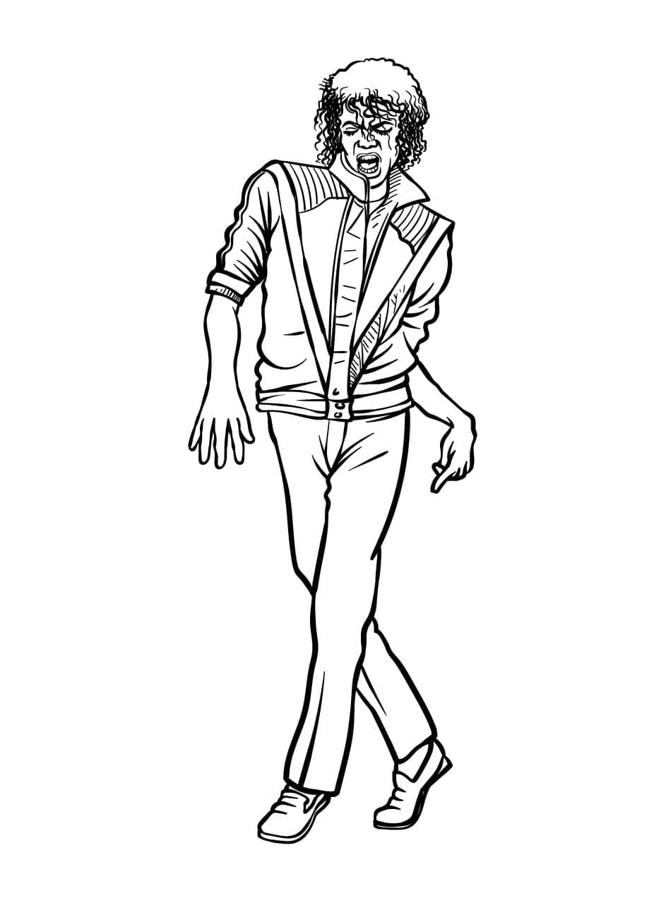 Michael Jackson Pour Enfants coloring page