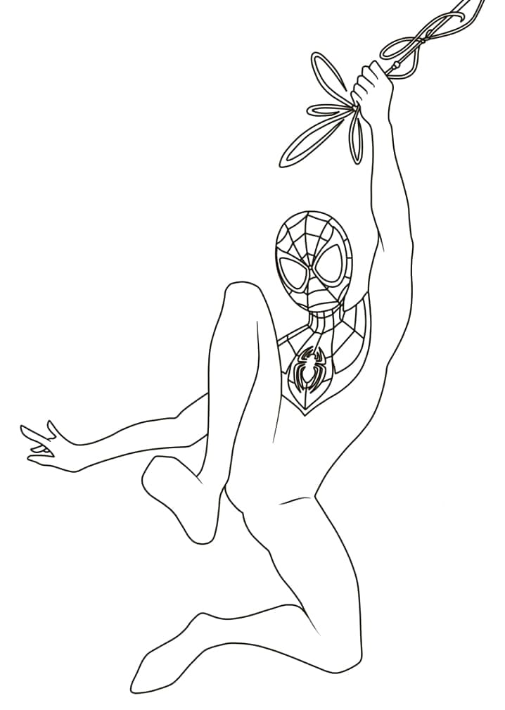 Coloriage Miles Morales Imprimable