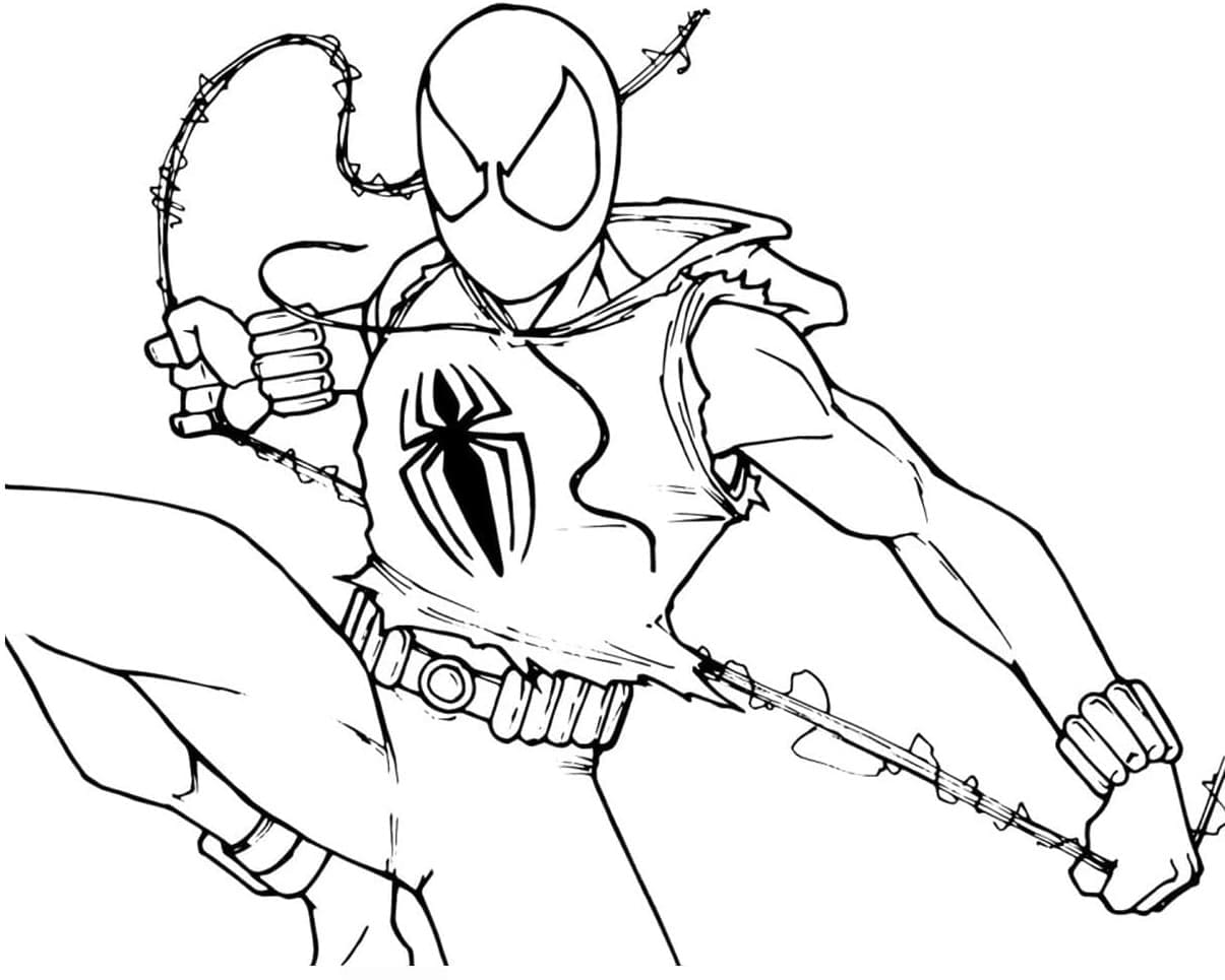 Miles Morales Spider-Man coloring page