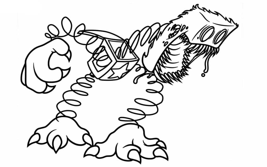 Monstre Boxy Boo coloring page