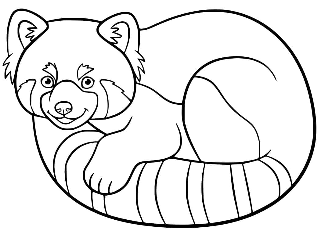 Panda Roux Gratuit coloring page