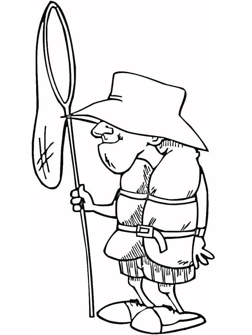 Pêcheur Imprimable coloring page