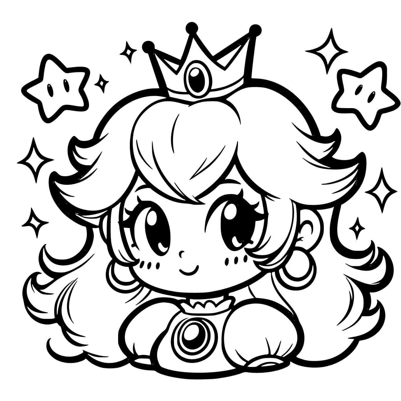 Petite Peach coloring page