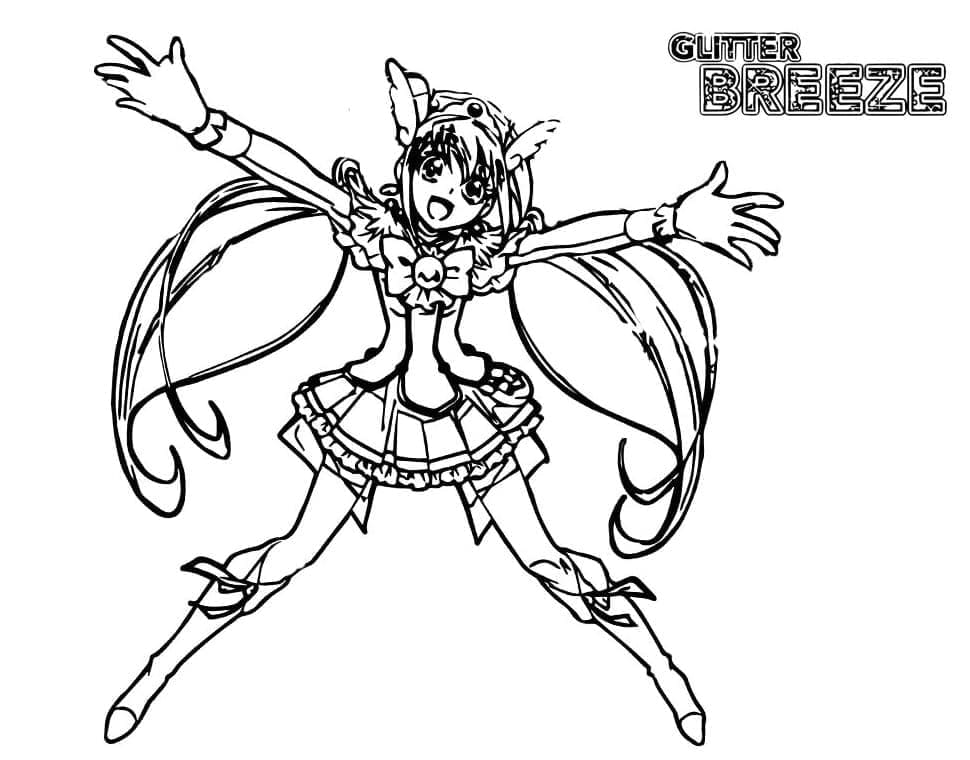 Reika Aoki Glitter Force coloring page