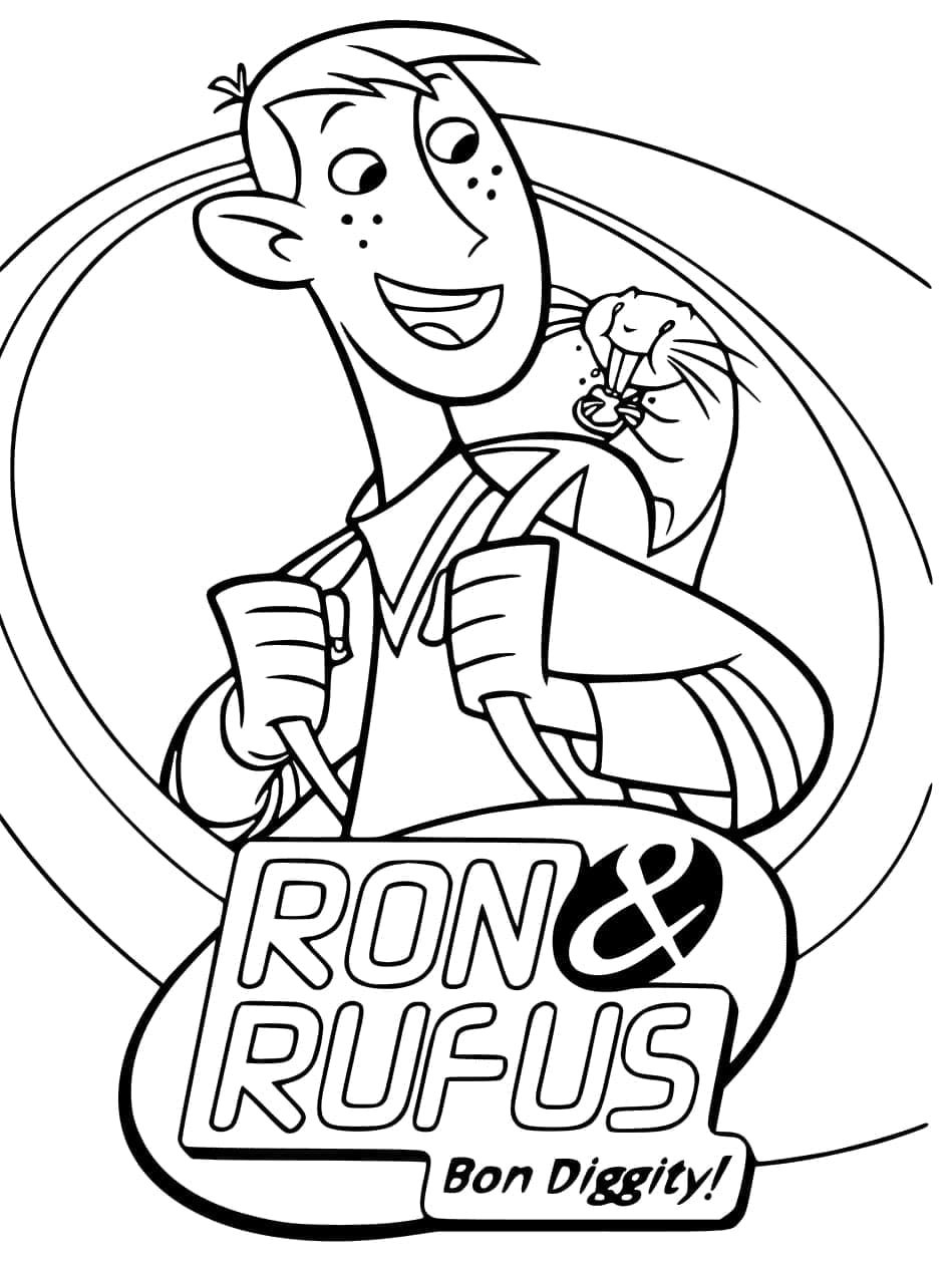 Robin Trépide et Rufus coloring page