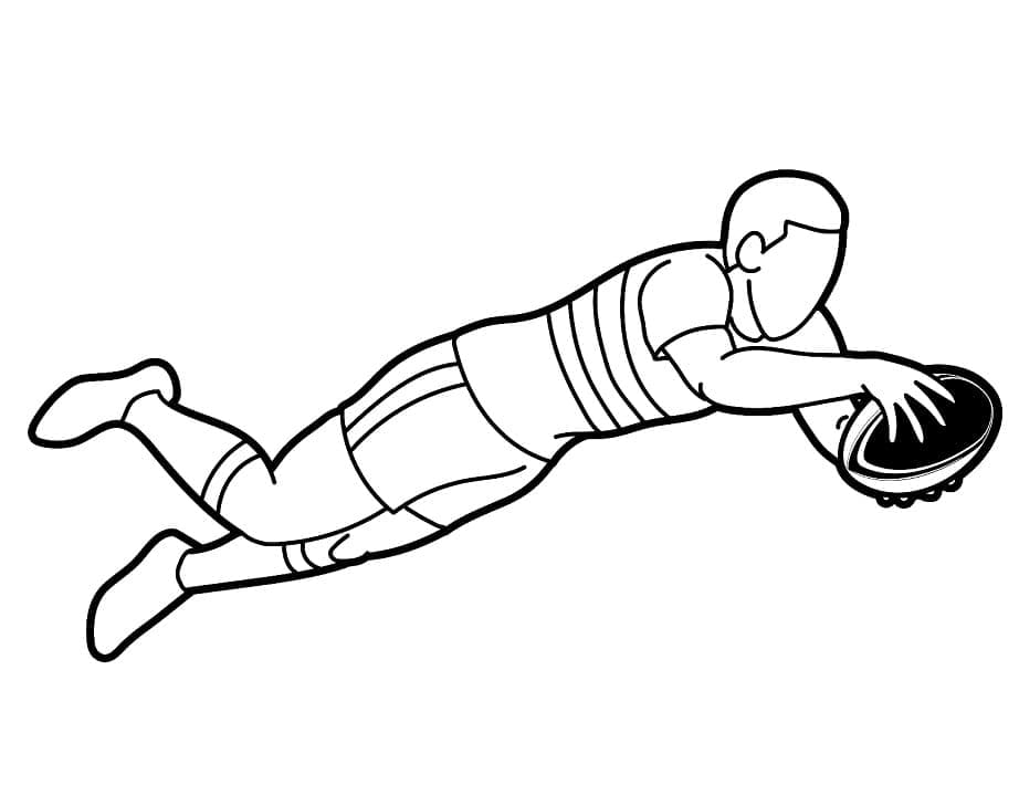 Rugby Gratuit coloring page