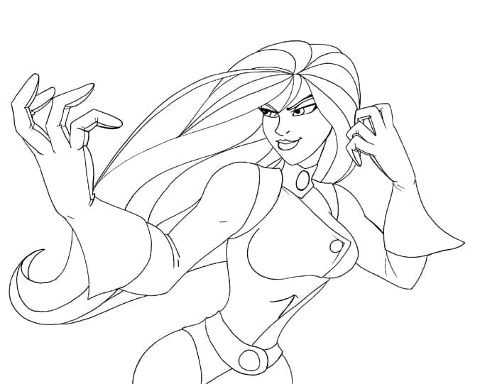 Shego dans Kim Possible coloring page