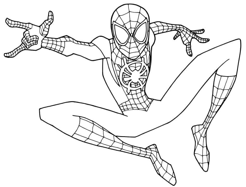 Spider-Man Miles Morales coloring page