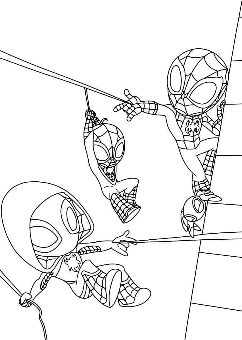Spidey et Ses Amis Extraordinaires Imprimable coloring page