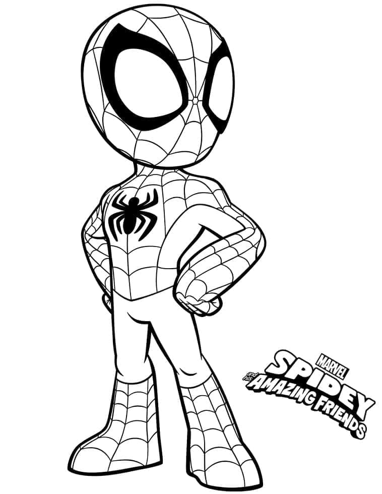 Coloriage Spidey et Ses Amis Extraordinaires Peter Parker