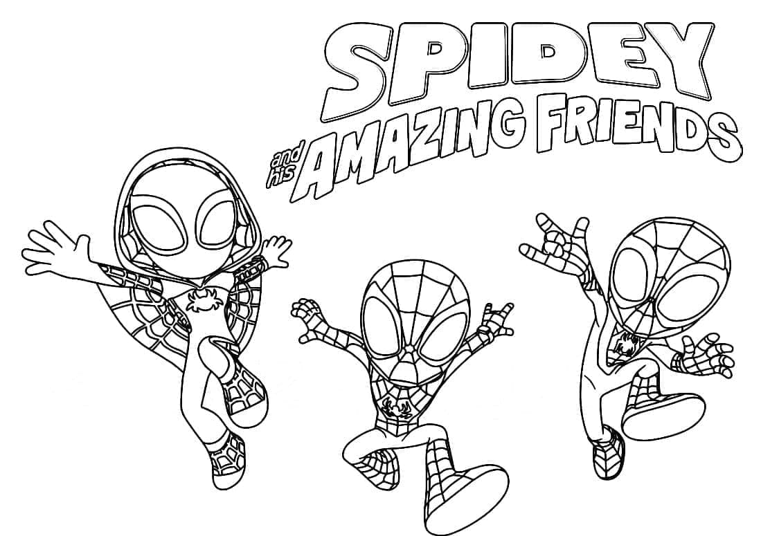 Spidey et Ses Amis Extraordinaires Pour les Enfants coloring page