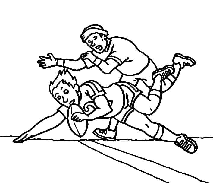 Sport de Rugby coloring page