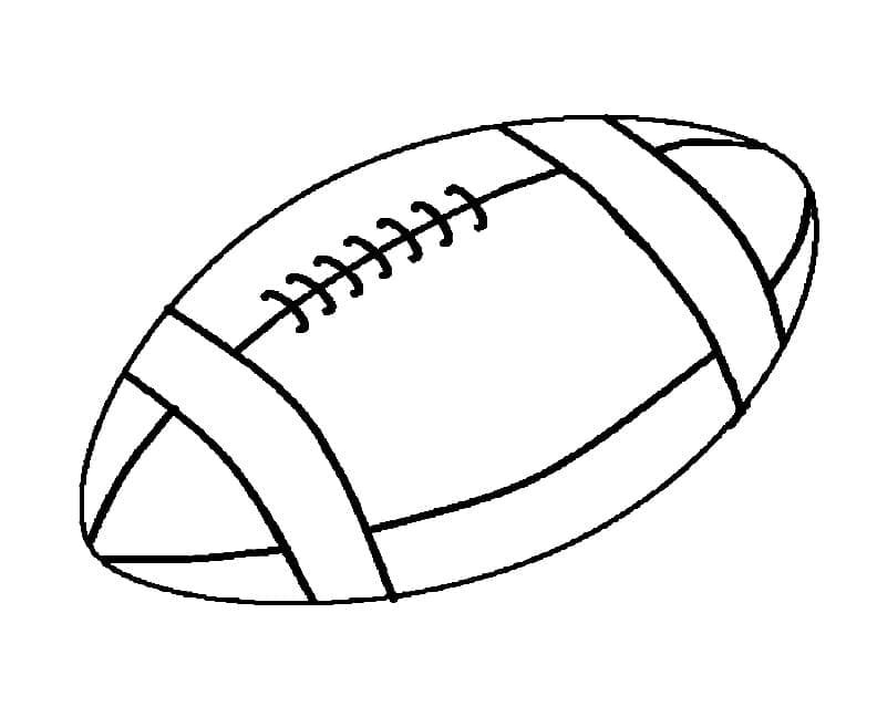 Un Ballon de Rugby coloring page