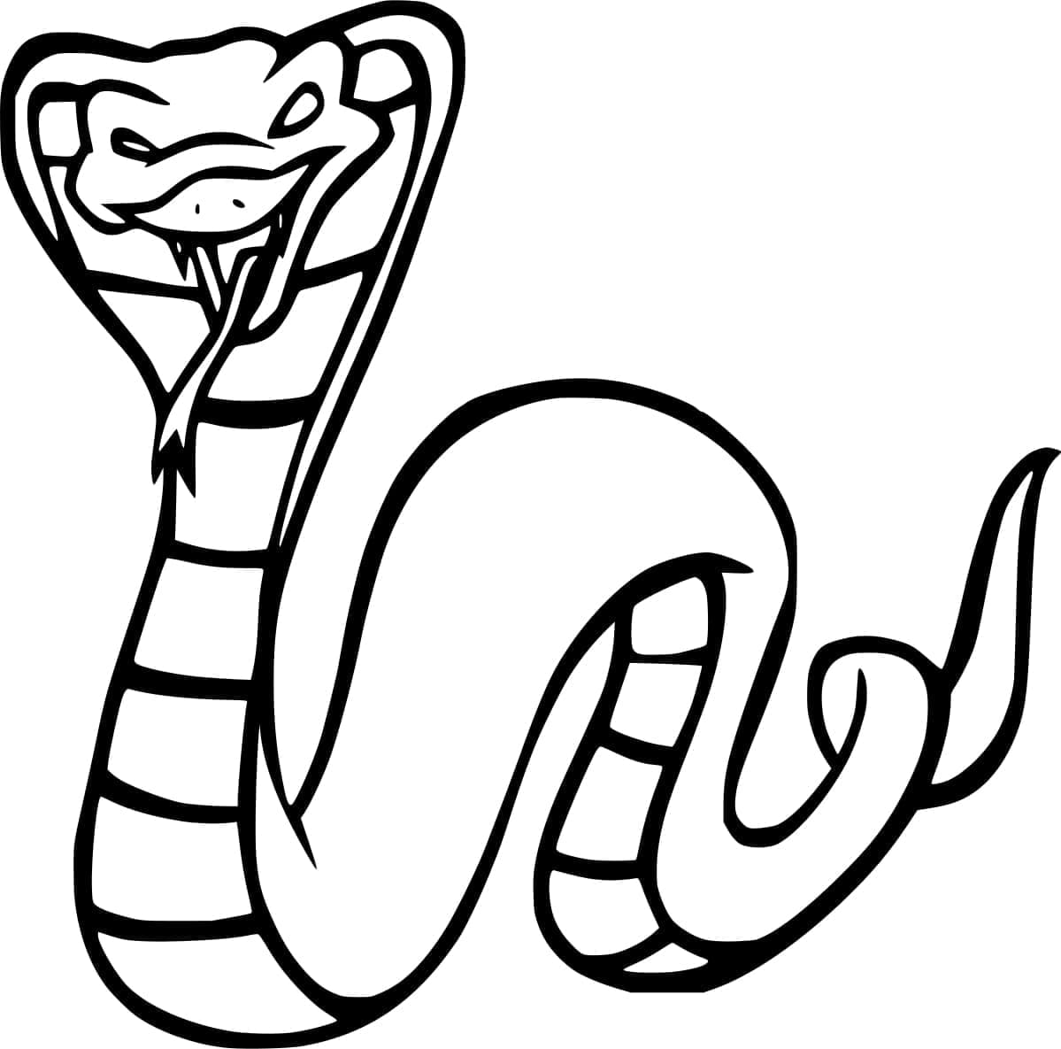 Un Cobra coloring page