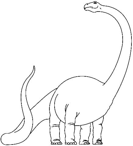 Un Dinosaure Diplodocus coloring page