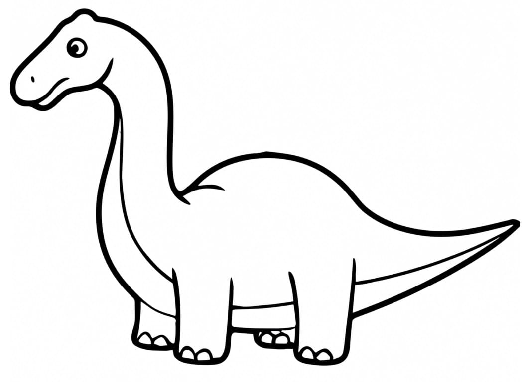 Un Diplodocus Mignon coloring page