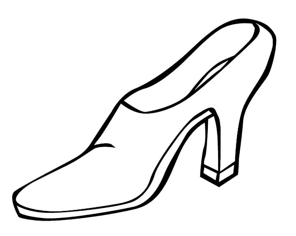 Une Chaussure à talon Haut coloring page