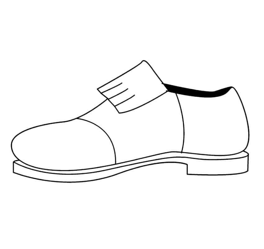 Une Chaussure coloring page